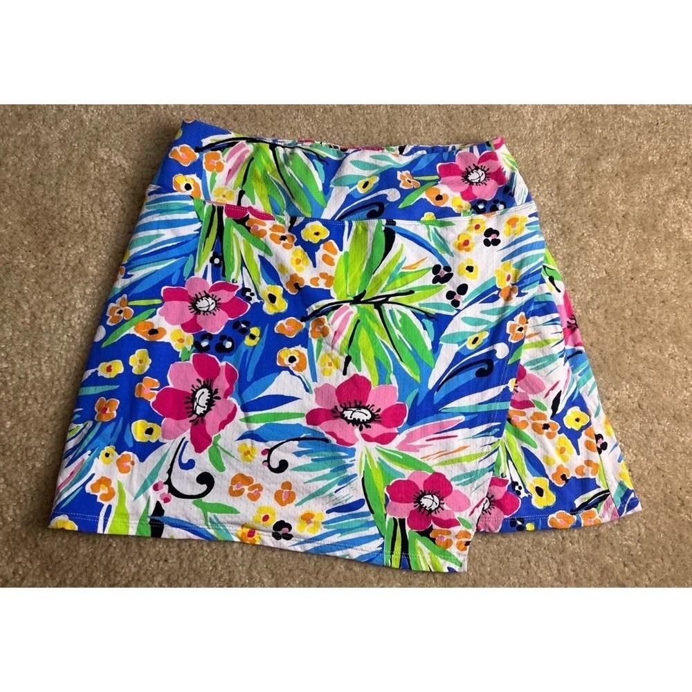 Ibkul Womens XS Floral  Athletic‎ Skort Pickleball Tropical Tennis Golf Vacation